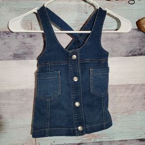 7 For All Mankind Child's 18M Denim Romper Dress 923